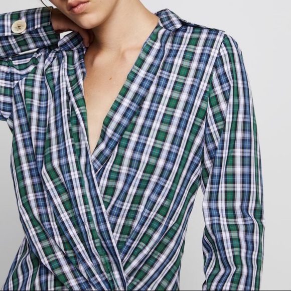 NEW| ZARA 100% Cotton Plaid Shirt - Picture 5 of 16